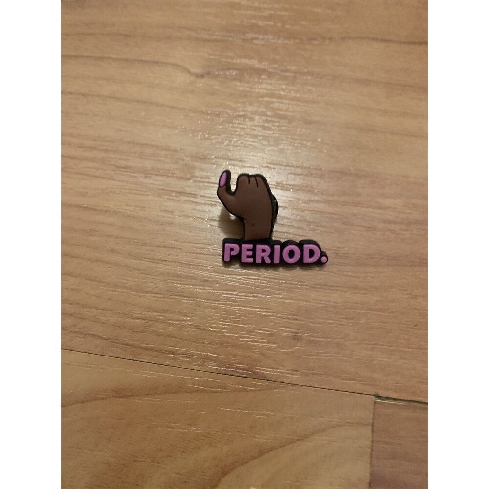 2pcs PERIOD Shoe Charm